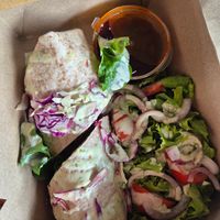 Sweet chilli tofu wrap to go at Taste El Nido in El Nido