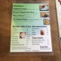 Menu (pic taken December 2018) at Taste El Nido in El Nido