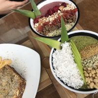 Smoothie bowls and banana- nut bread  at Taste El Nido in El Nido