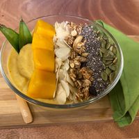 Orange Smoothie Bowl at Taste El Nido in El Nido