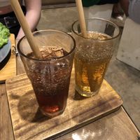 Pomegranate and Apple Juice, amazing both of them. Loved the detail of the chia seeds within the juices.  at Taste El Nido in El Nido