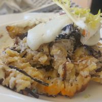 Creamy pasta at Surya Cafe in Portimao