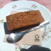 Vegan and gluten free choco/hazelnut small piece 2,50euros at Biofoodies Cafe in Toulouse