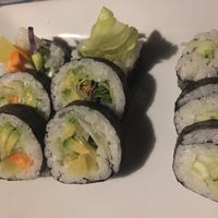 Veggie sushi options at Kobe in Lawton