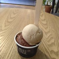 Peanut butter and brownie at La Muu in Tallinn