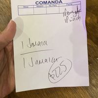 Price for 2 people ($12)  at El Itacate in Sayulita