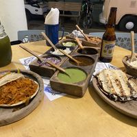Really good and a bit more creative food for a quite low price! We had some Tacos and a Quesadilla (that’s with cheese). A lot of sides and toppings made it a good experience!   at El Itacate in Sayulita