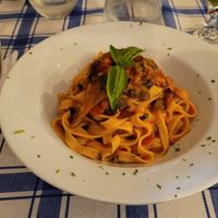 Tagliatelle Norma (vegano) at Cevicheria Trattoria Donde Wippy in Cartagena