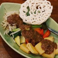 Gado gado with peanut sauce at Bali-Bali Indonesia in Kyoto