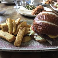 erpingham burger  at Erpingham House in Norwich