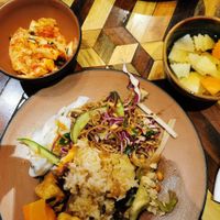 Variations of food from the generous buffet #Veganuary at Veggie Castle - Yen Ninh in Hanoi