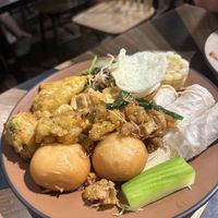 Mixed plate buffet options  at Veggie Castle - Yen Ninh in Hanoi