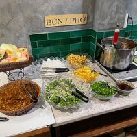 Buffet appetizers, salads at Veggie Castle - Yen Ninh in Hanoi