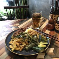 Vegan buffet with drink  at Veggie Castle - Yen Ninh in Hanoi