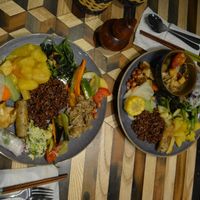 plates at Veggie Castle - Yen Ninh in Hanoi