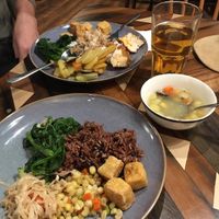 All you can eat heaven. we'll be back!  at Veggie Castle - Yen Ninh in Hanoi