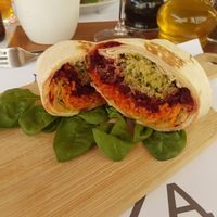 Vegan veggie wrap at Bazza in Sibenik