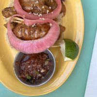 Fish tacos  at Jajaja Mexicana - Williamsburg in Brooklyn