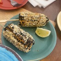 street corn  at Jajaja Mexicana - Williamsburg in Brooklyn