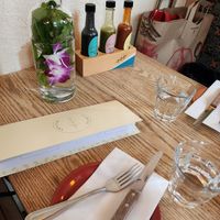 Sauces sooo good at Jajaja Mexicana - Williamsburg in Brooklyn