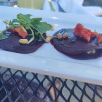 Beet Ravioli 🤔😬 at The Twisted Fork in Reno