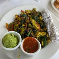 vegan tofu scramble + guac at Good Stuff in Hermosa Beach