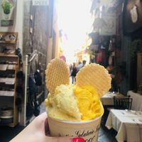 Melon and passion fruit  at Antica Gelateria in Sorrento
