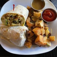 Breakfast burrito   at Lazy Hippo at The Whiskey House in San Diego