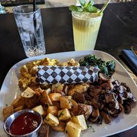 The vegan scramble was delicious! Came with 3 corn tortillas as well. at Lazy Hippo at The Whiskey House in San Diego