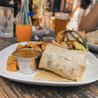 Vegan Burrito   at Lazy Hippo at The Whiskey House in San Diego