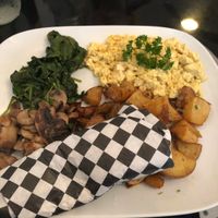 Vegan plate  at Lazy Hippo at The Whiskey House in San Diego