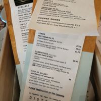 Menu at District - Stranmillis Rd in Belfast
