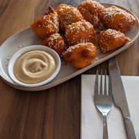 Spicy cauliflower bite - huge! at Yavanna in Paddington