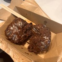 Caramel brownie was delicious   at Earth Market in Joondalup