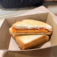 Too much vegan cheese - pretty average and dry   at Earth Market in Joondalup