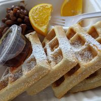 Brunch! (Photo missing watermelon because I'm pregnant and obsessed with watermelon right now!) at Coven Plant Based Marketplace in Hamilton