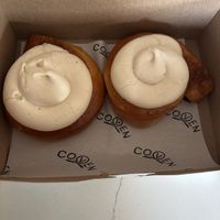 Cinnamon buns as big as my head   at Coven Plant Based Marketplace in Hamilton