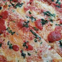 Vegan pizza at Frankie's Of Bay Ridge in Brooklyn