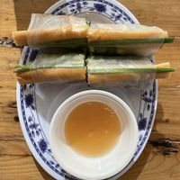 Vegan spring rolls with mock duck.   at Hai Hai in Minneapolis