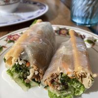 Vegan spring rolls with mock duck.  at Hai Hai in Minneapolis