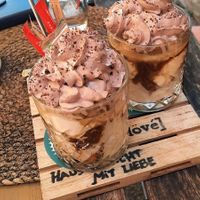 Vegan iced coffee at Kavarna Bodi in Ptuj