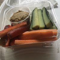 Hummus dip with veggies  at Juice Cafe in Tamarindo