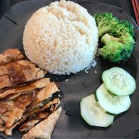 “Chicken” rice - rice is not fragrant enough  at Green Age 善提素 in West Singapore