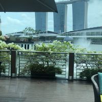 View from the restaurant  at The Landing Point in Central Singapore