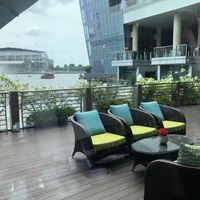 View from the restaurant  at The Landing Point in Central Singapore