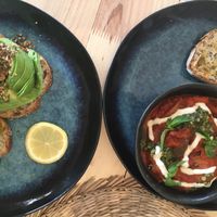 Shakshuka and avo toast at The Kindred Kitchen in Port Elizabeth