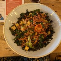 Salad with vegan bacon  at Lounges - Paramo Lounge in Solihull