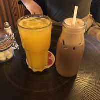 Orange juice and vegan milkshake  at Lounges - Paramo Lounge in Solihull