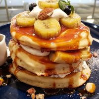 Banana pancakes at Shiro Cafe in Tokyo
