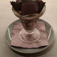I like shoko icecream. at Shiro Cafe in Tokyo